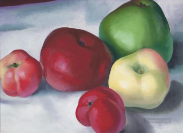 familia de manzanas 3 Georgia Okeeffe modernismo americano precisionismo Pinturas al óleo